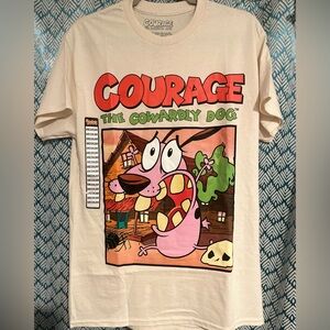 NWT Courage the Cowardly Dog Size M Graphic Tee